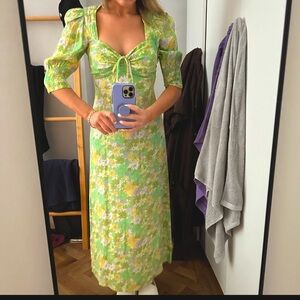 Green Rixo maxi dress